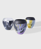 Votive with Fluid Motion - Black Grey - House of Roya