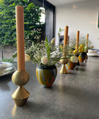 Votive with Fluid Motion - Black Grey - House of Roya
