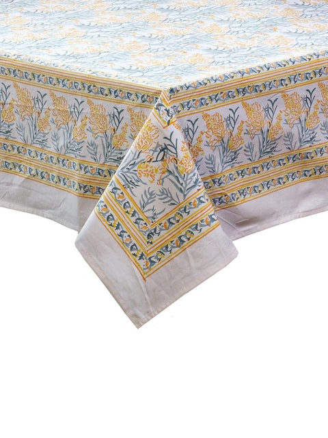 Yellow Tango Lily Jaipuri Tablecloth