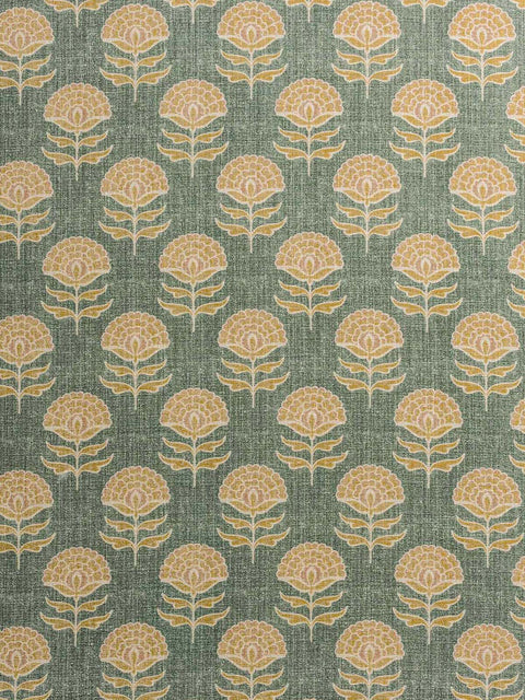 Amer Phool Fabric (Green) - House of Roya