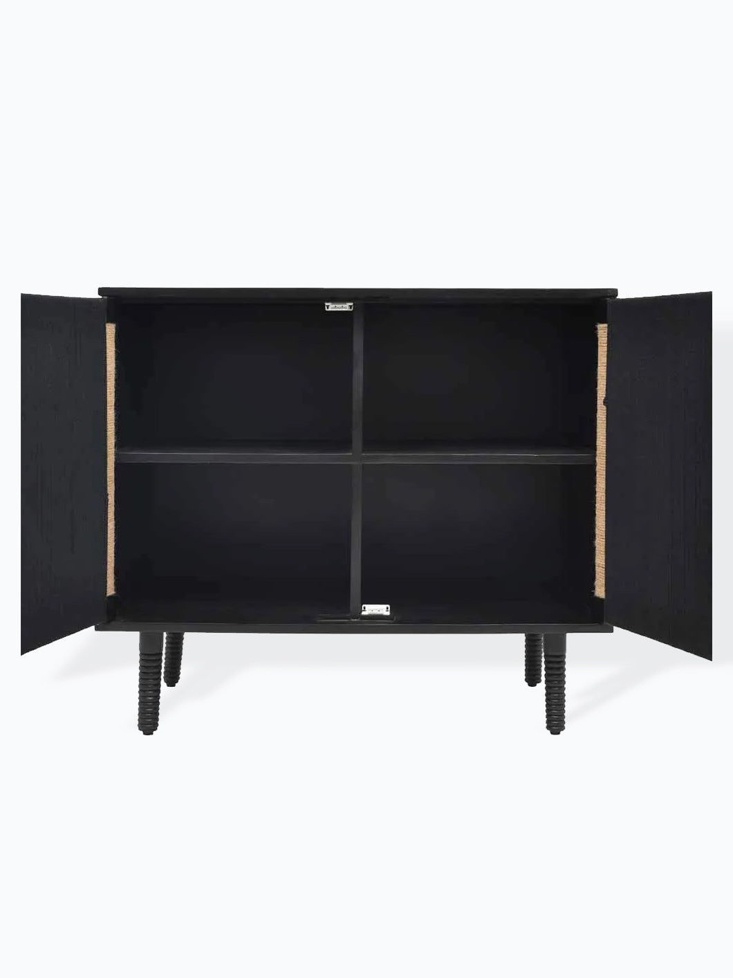 Rush Weave Black - Storage Cabinet