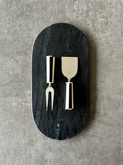 Bone Inlay Cheese Knives - Set of 2