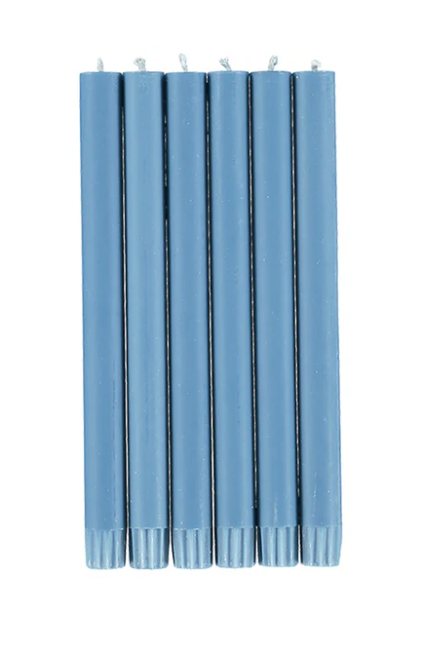 Medici Blue Eco Dinner Candles - House of Roya