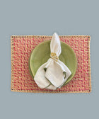 Pink & Natural Bamboo Placemats - House of Roya