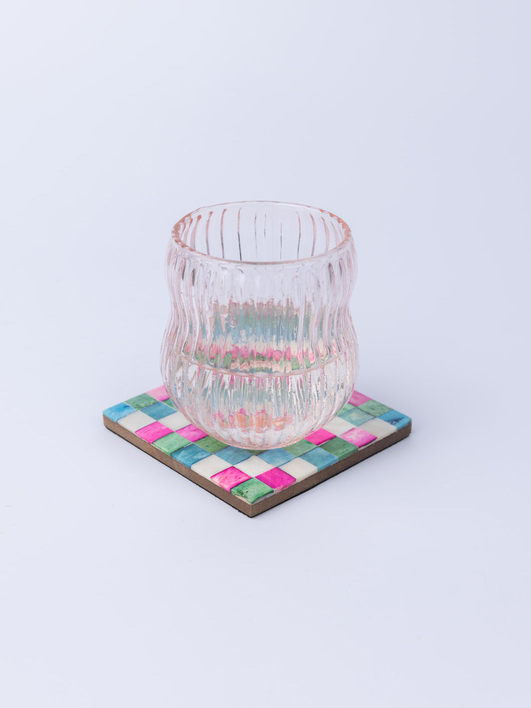 0215-Checkered Coasters - Set of 4