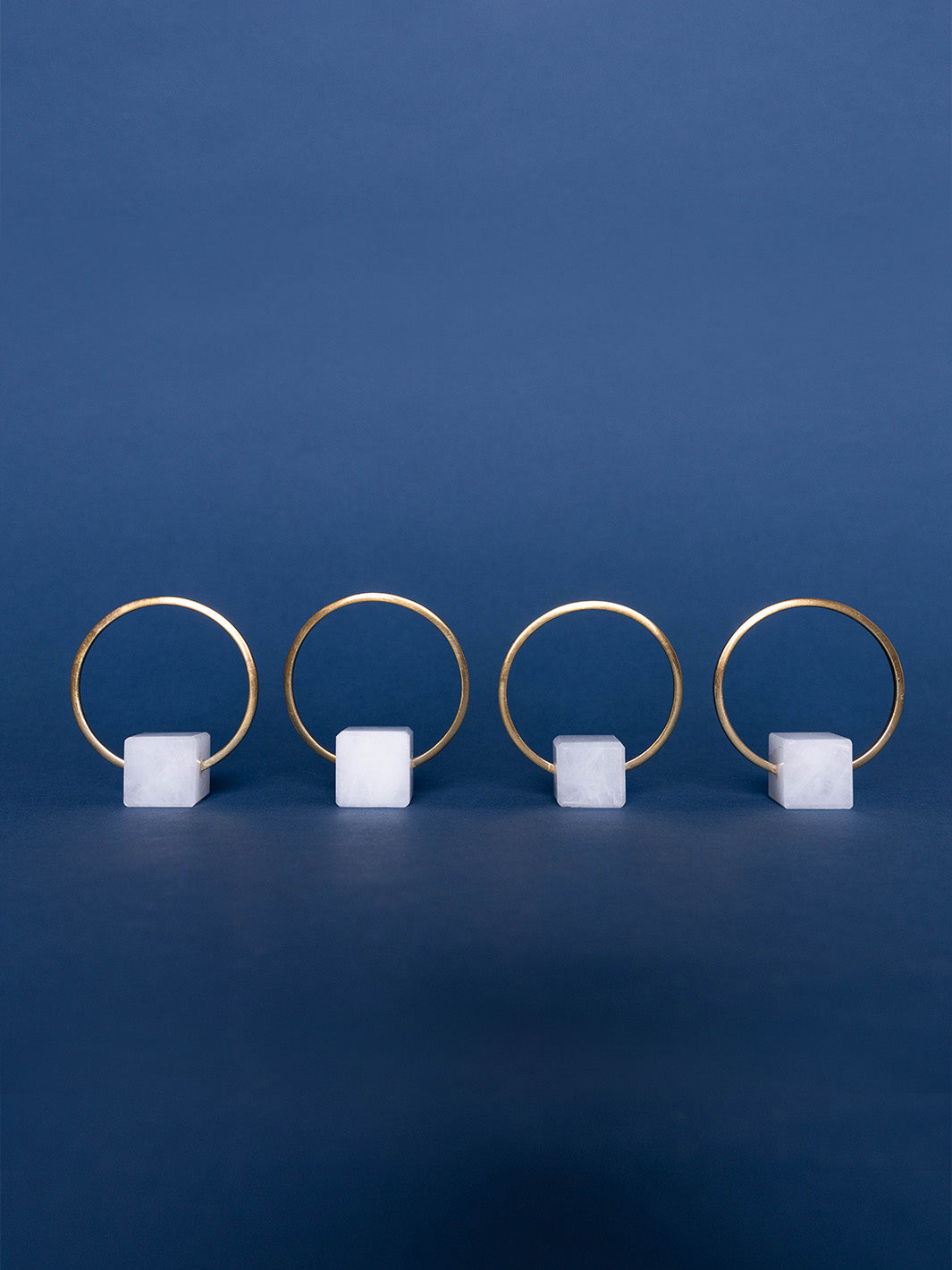 Memphis Circle Napkin Ring - Set of 4