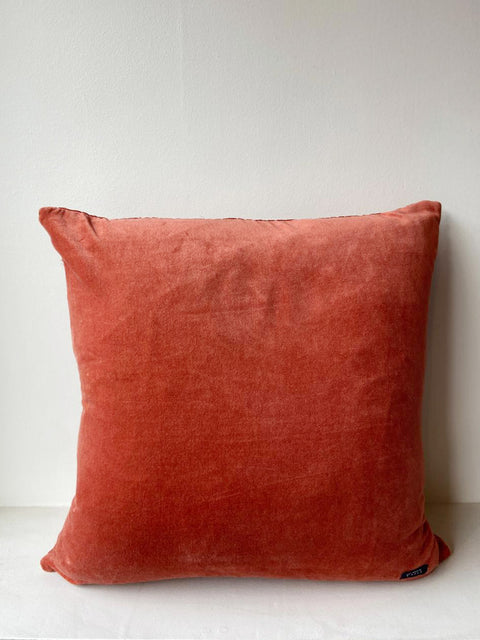 Quilted Velvet - Burnt Orange Cushion Cover - House of Roya