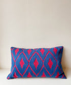 Red and Blue Diamond Geometric Pattern  Cushion Cover - House of Roya
