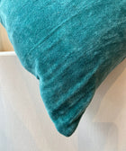 Sea Green Velvet Cushion Cover - House of Roya