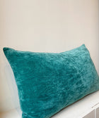 Sea Green Velvet Cushion Cover - House of Roya