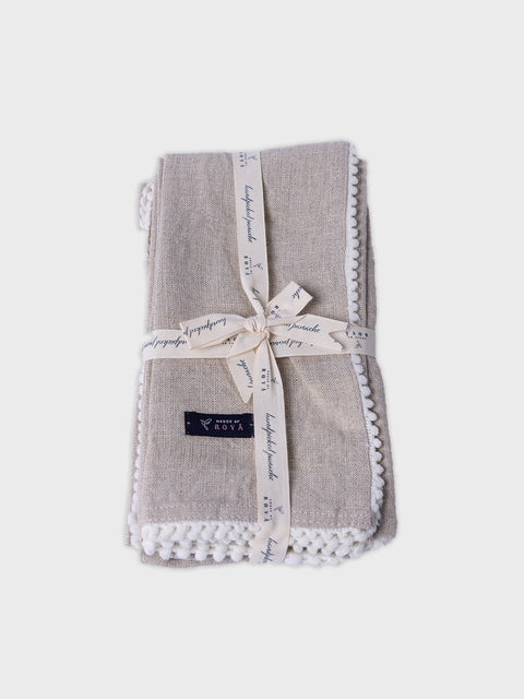 Carmel Pom Poms Napkins - Set of 4 - House of Roya