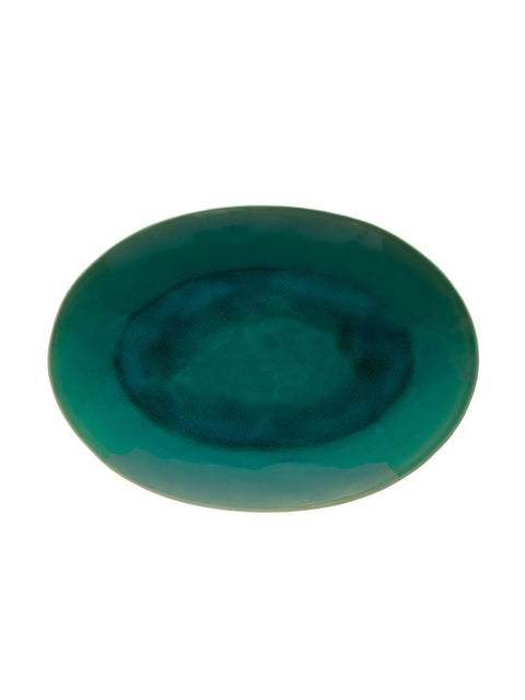 Riviera Azure Oval Platter 40cm - House of Roya
