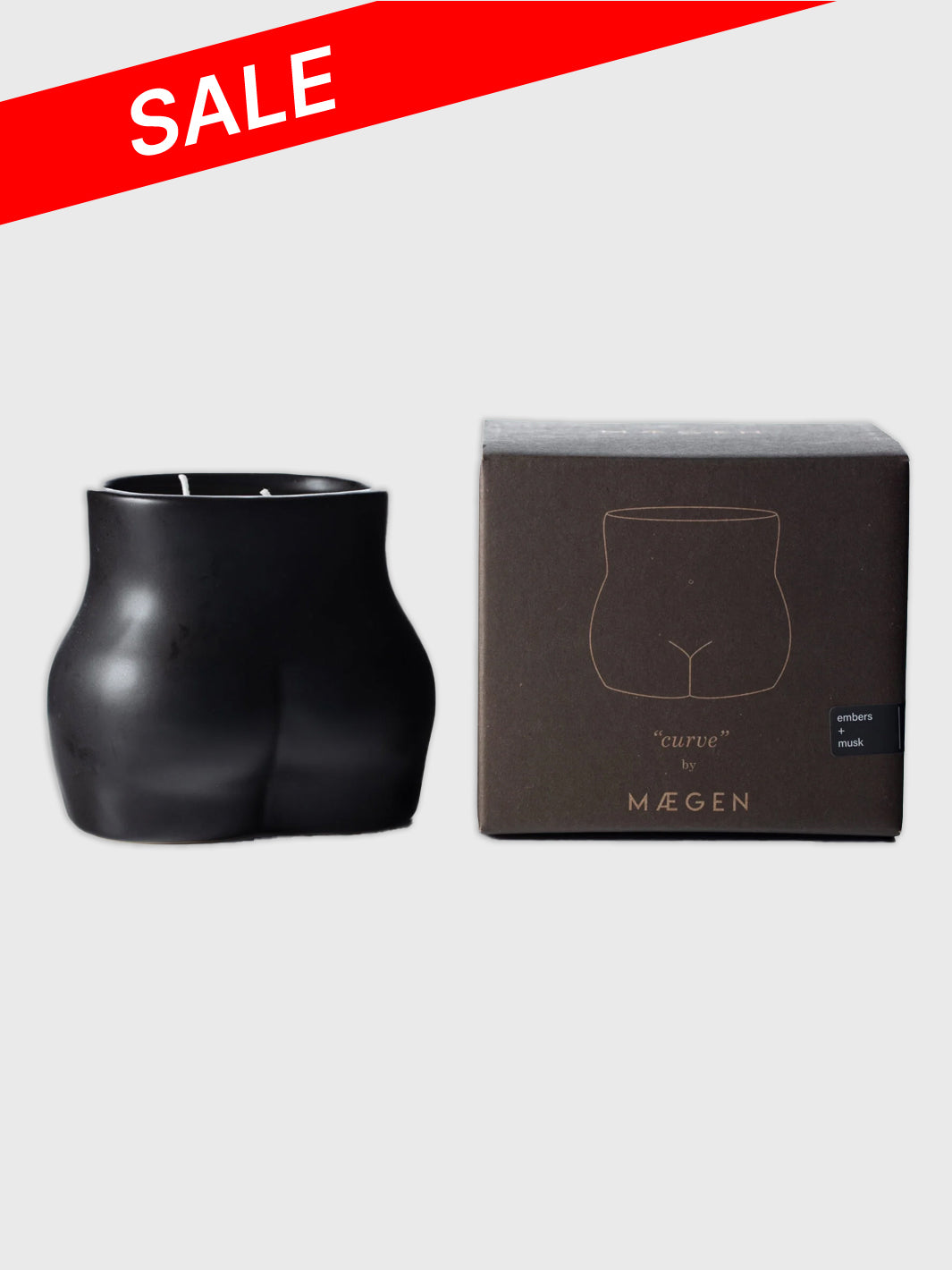 Maegen - Curve Scented Candle - Embers & Musk