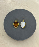 Rear Shot of Chadni Pearl Teardrop Earrings Made from Sterling Silver & Gold Plated