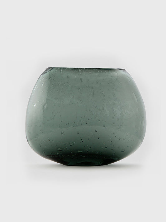 Blue Vase with Fog Finish - Large