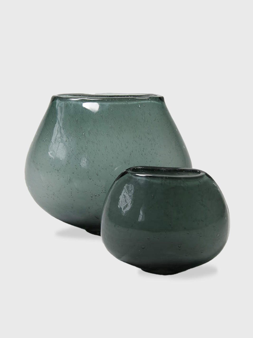 Blue Vase with Fog Finish - Large