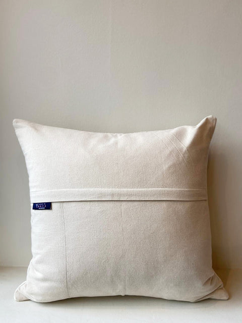 Geometric Block Embroidered Cushion Cover