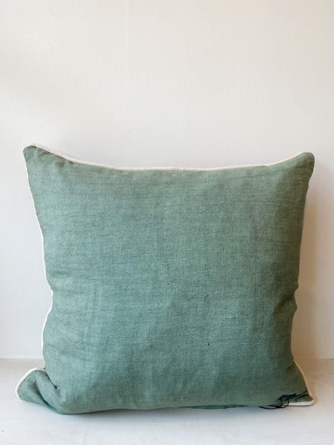 Floral Linen - Violet Vine Cushion Cover - House of Roya