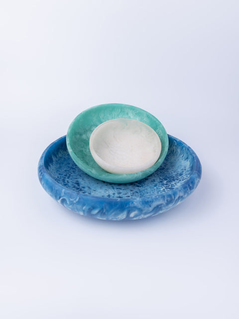 Aqua Bloom Bowl Large - House of Roya