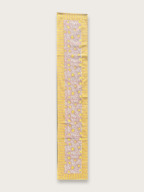 Lemon Earth 170cm x 33cm Jaipuri Table Runner