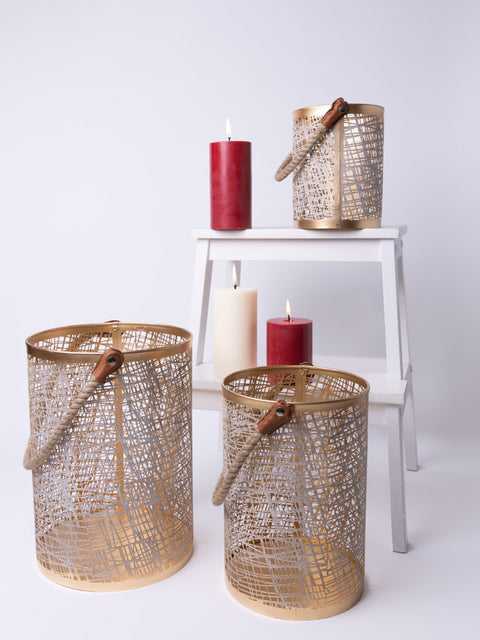 Metal Lantern Medium - House of Roya