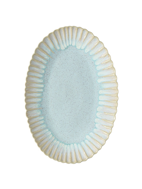 Mallorca Sea Blue Oval Platter 41cm - House of Roya