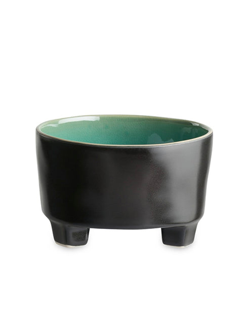 Riviera Azure Footed Soup Bowl 14cm - House of Roya