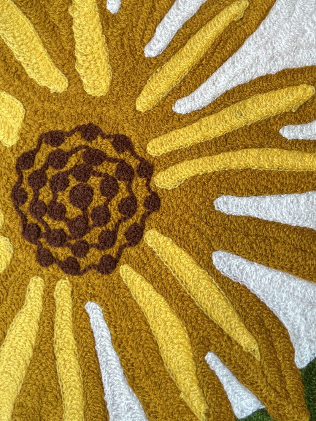 Sun Flower Ari Cushion Cover - Ochre