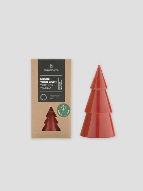 Tree Candle Warm Red - Large - House of Roya