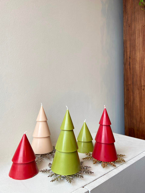 Tree Candle Small Set of 2 - House of Roya