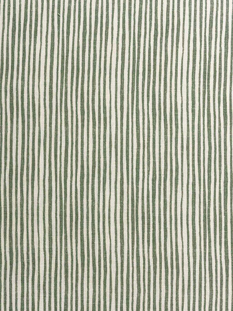 Palace Stripe Fabric (Green) - House of Roya