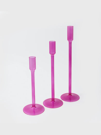 0215-Borasilicate Candle Straight - Set of 3