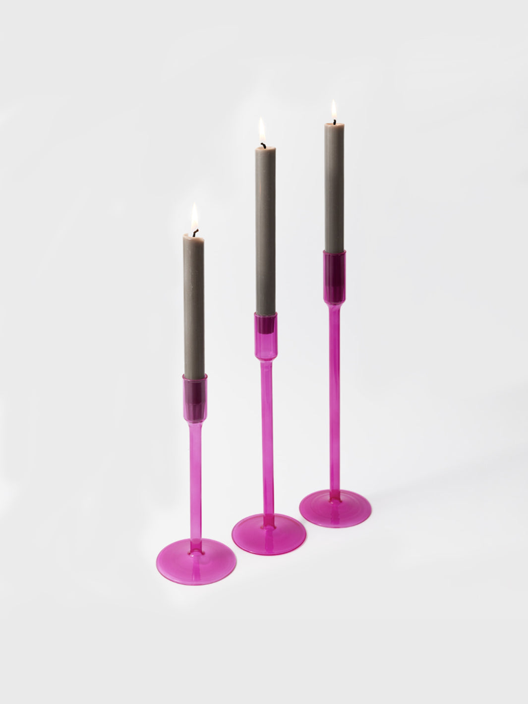 0215-Borasilicate Candle Straight - Set of 3