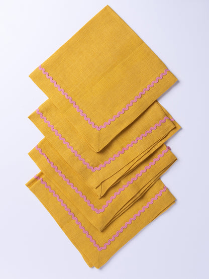 Nantucket Ric Rac Napkins - Set of 4