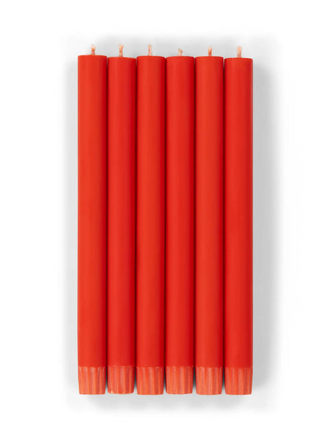 Poppy Red Eco Dinner Candles