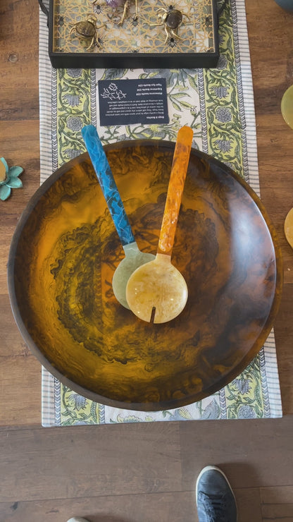 Gainsborough Amber Resin Bowl