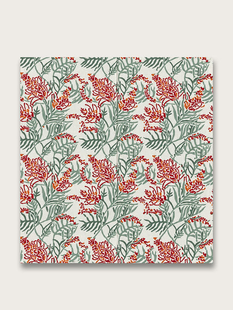 Red Tango Lily Jaipuri Napkin - Single