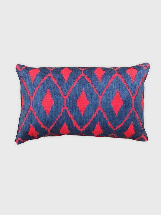 0215-Red and Blue Diamond Geometric Pattern