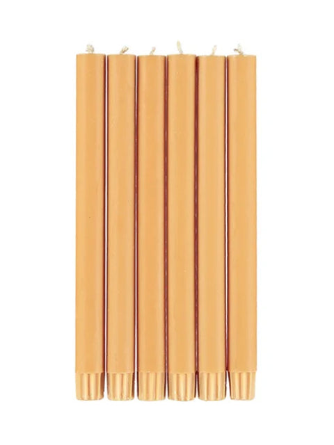 Saffron Yellow Eco Dinner Candles