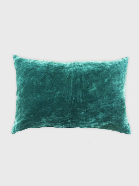 Sea Green Velvet Cushion Cover