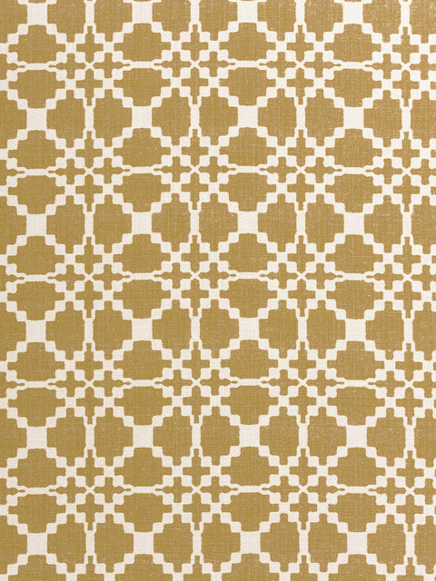Sheesh Mahal Fabric (Yellow) - House of Roya