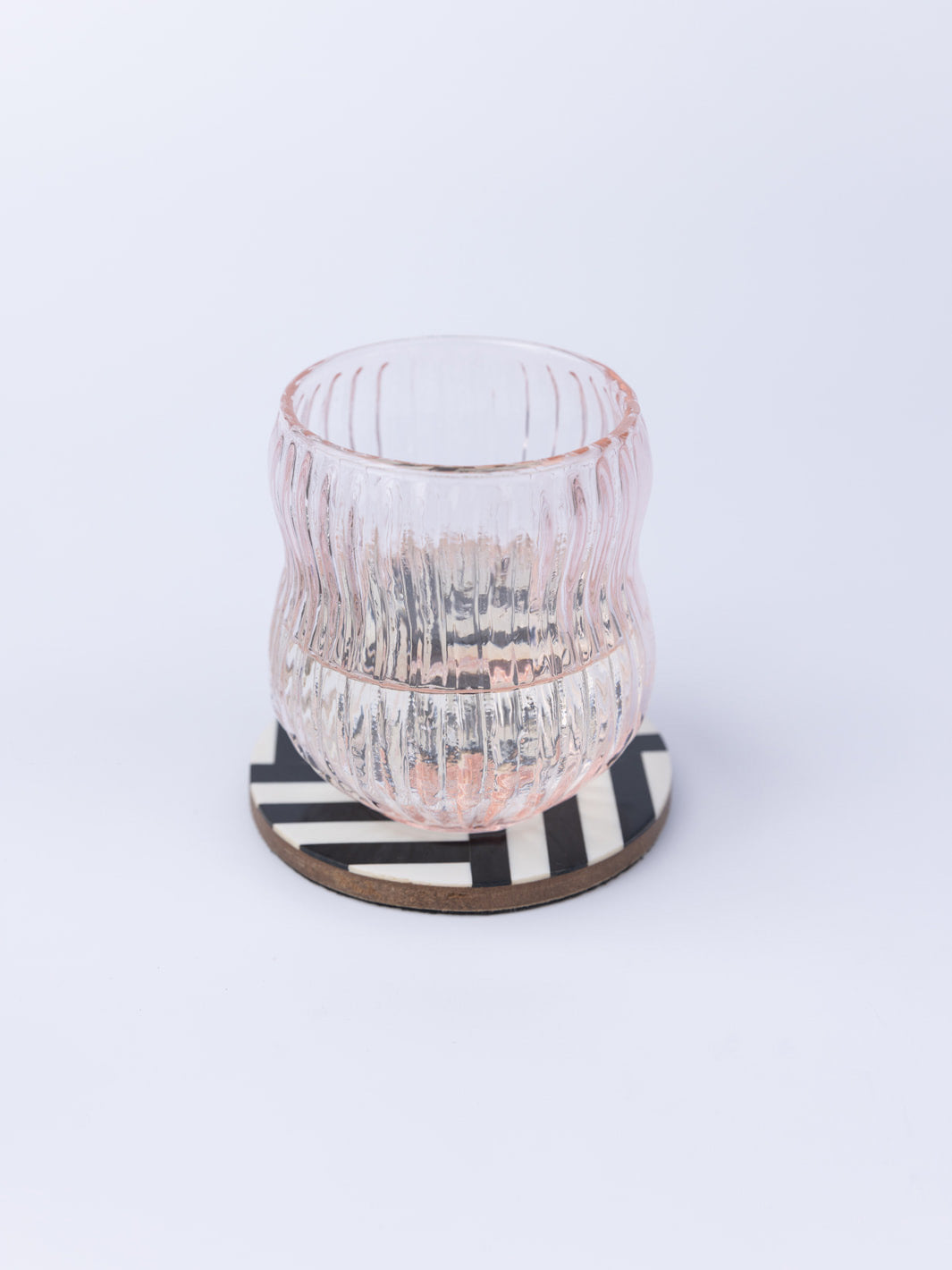 0215-Striped Resin Coasters - Set of 4