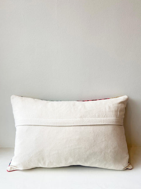 Crimson Wave Rectangle Cushion Cover - House of Roya