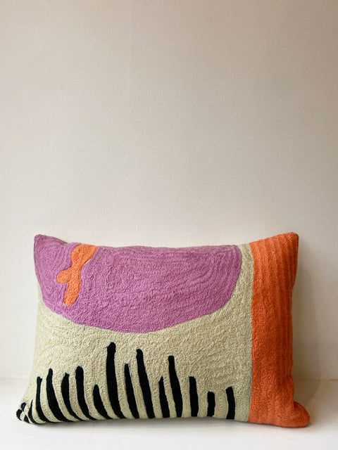 Sunset Rhythm Rectangle Cushion Cover - House of Roya