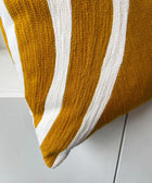 Circular Embroided Aari Cushion Cover - Ochre - House of Roya