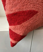 Red Leaf Soft Embroidered Cushion Cover - House of Roya