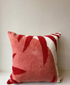 Red Leaf Soft Embroidered Cushion Cover - House of Roya