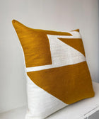 Zig Zag Aari Cushion Cover - Ochre - House of Roya