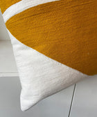 Zig Zag Aari Cushion Cover - Ochre - House of Roya