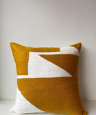 Zig Zag Aari Cushion Cover - Ochre - House of Roya